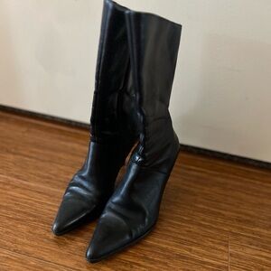 Vanity Black Heeled Boots for Women